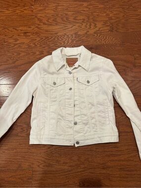 Levi's White Denim Jean Jacket - Classic Button-Front